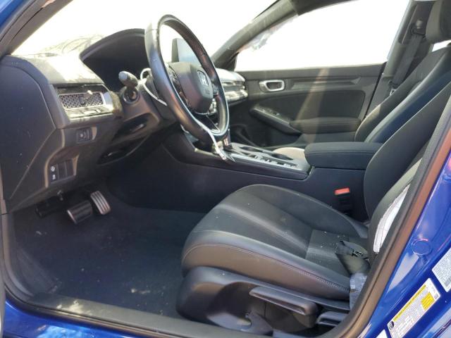 2HGFE2F54NH548789 - 2022 HONDA CIVIC SPORT BLUE photo 7