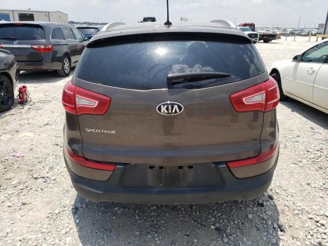 KNDPB3A29D7371827 - 2013 KIA SPORTAGE BASE BROWN photo 6