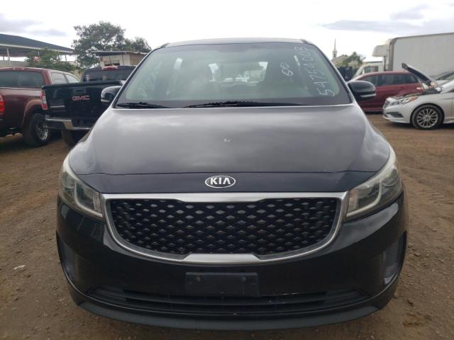 KNDMA5C14F6035615 - 2015 KIA SEDONA L BLACK photo 5