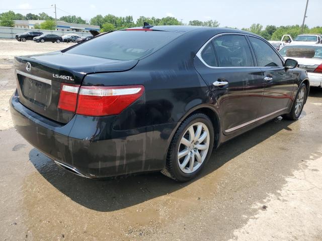 JTHGL46F285026606 - 2008 LEXUS LS 460L BLACK photo 3