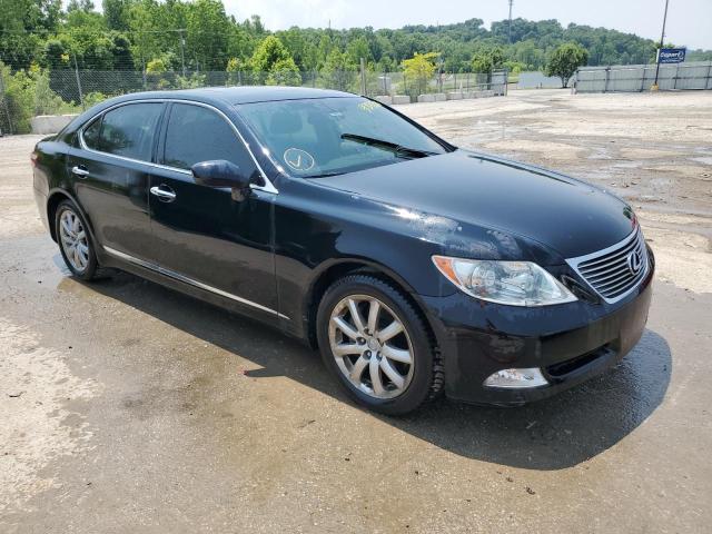 JTHGL46F285026606 - 2008 LEXUS LS 460L BLACK photo 4