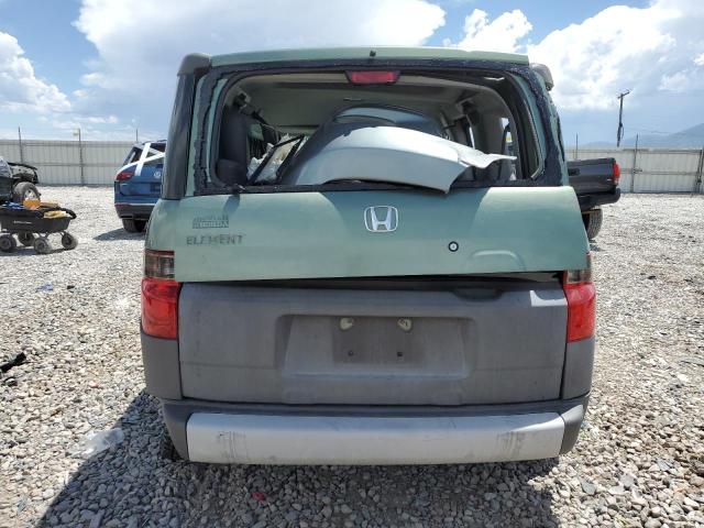 5J6YH28584L001791 - 2004 HONDA ELEMENT EX GREEN photo 6