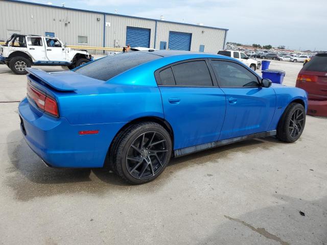 2C3CDXDTXEH360852 - 2014 DODGE CHARGER R/T BLUE photo 3