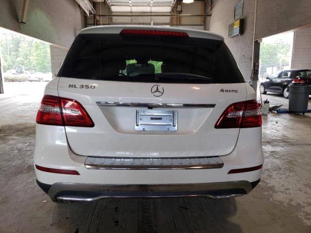 4JGDA5HB6EA283325 - 2014 MERCEDES-BENZ ML 350 4MATIC WHITE photo 6