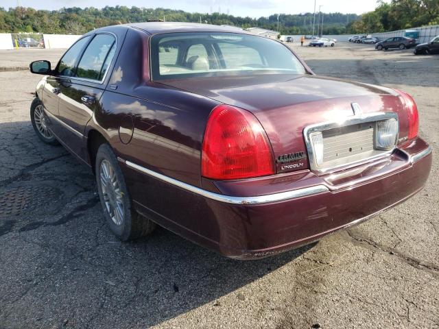 1LNHM82W87Y634445 - 2007 LINCOLN TOWN CAR SIGNATURE LIMITED MAROON photo 3