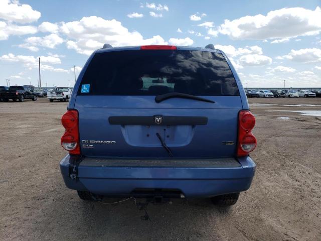 1D8HD48P37F584712 - 2007 DODGE DURANGO SLT BLUE photo 6