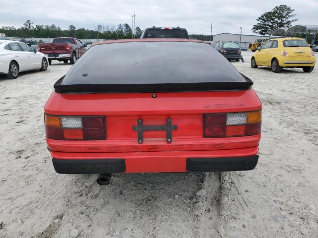 WP0AA0927JN451792 - 1988 PORSCHE 924 S RED photo 6