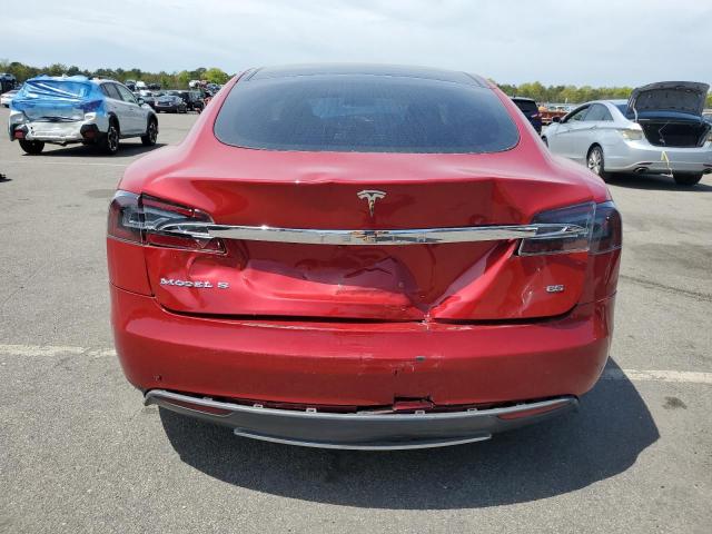 5YJSA1H16EFP32800 - 2014 TESLA MODEL S Qırmızı foto 6