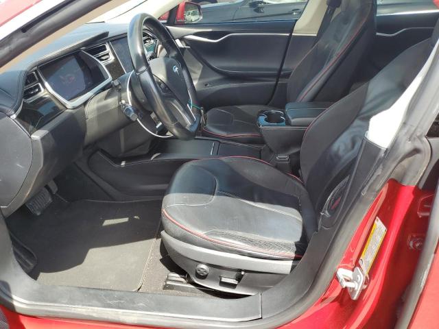 5YJSA1H16EFP32800 - 2014 TESLA MODEL S Qırmızı foto 7