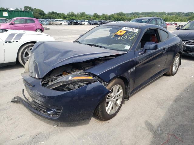 KMHHM66D28U291508 - 2008 HYUNDAI TIBURON GS BLUE photo 1