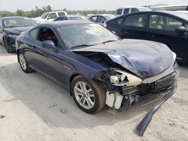 KMHHM66D28U291508 - 2008 HYUNDAI TIBURON GS BLUE photo 4