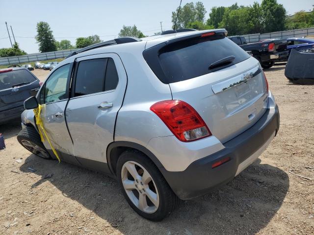 3GNCJTSB5FL207657 - 2015 CHEVROLET TRAX LTZ SILVER photo 2