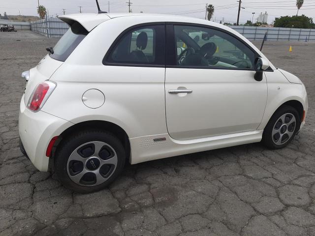 3C3CFFGE2DT740372 - 2013 FIAT 500 ELECTRIC WHITE photo 3
