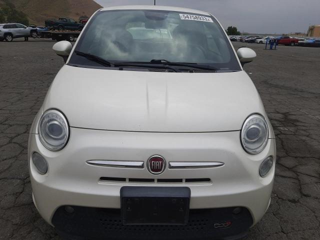 3C3CFFGE2DT740372 - 2013 FIAT 500 ELECTRIC WHITE photo 5