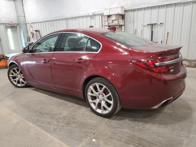 2G4GU5GXXG9114070 - 2016 BUICK REGAL GS MAROON photo 2
