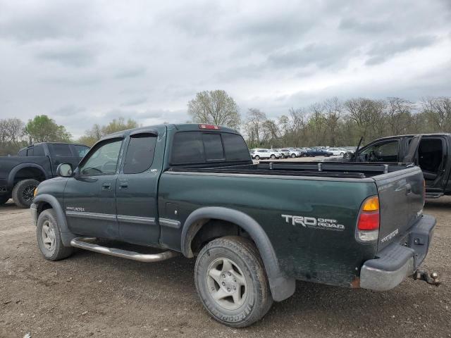 5TBBT44151S190993 - 2001 TOYOTA TUNDRA ACCESS CAB GREEN photo 2