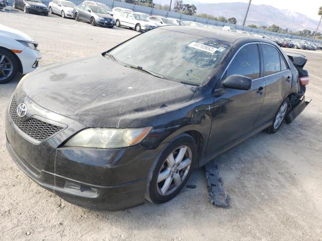 4T1BE46K17U081826 - 2007 TOYOTA CAMRY CE BLACK photo 2