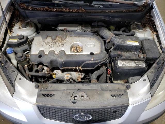 KNADE123866056271 - 2006 KIA RIO SILVER photo 11