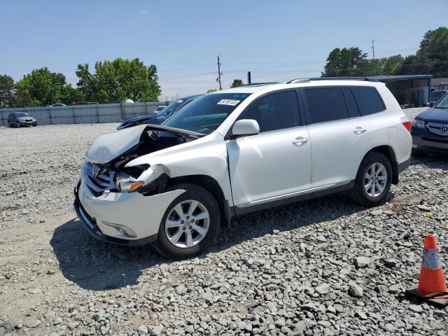 5TDBK3EH4CS105922 - 2012 TOYOTA HIGHLANDER BASE WHITE photo 1