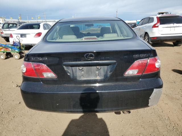 JTHBA30G645030387 - 2004 LEXUS ES 330 BLACK photo 6