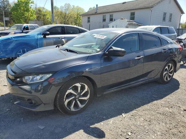 2HGFC1F79HH640969 - 2017 HONDA CIVIC EXL BLUE photo 1