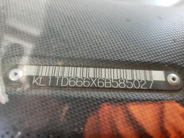 KL1TD666X6B585027 - 2006 CHEVROLET AVEO BASE TURQUOISE photo 12