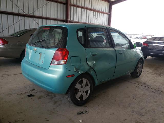 KL1TD666X6B585027 - 2006 CHEVROLET AVEO BASE TURQUOISE photo 3