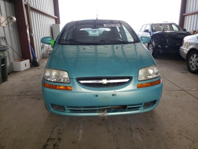 KL1TD666X6B585027 - 2006 CHEVROLET AVEO BASE TURQUOISE photo 5