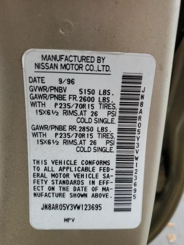 JN8AR05Y3VW123695 - 1997 NISSAN PATHFINDER LE TAN photo 13