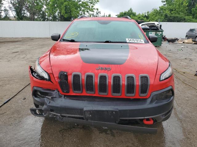 1C4PJMBB4HW594344 - 2017 JEEP CHEROKEE TRAILHAWK RED photo 5