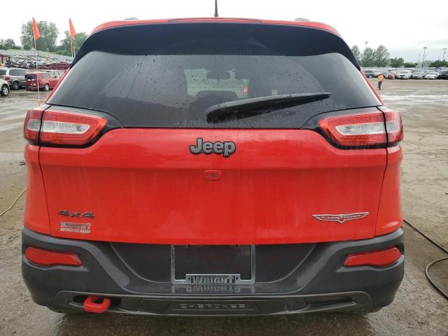 1C4PJMBB4HW594344 - 2017 JEEP CHEROKEE TRAILHAWK RED photo 6