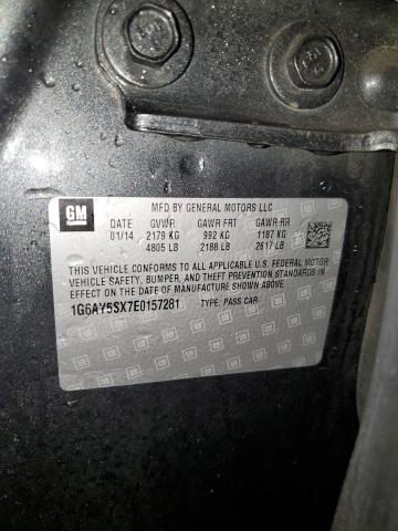 1G6AY5SX7E0157281 - 2014 CADILLAC CTS PERFORMANCE COLLECTION GRAY photo 12