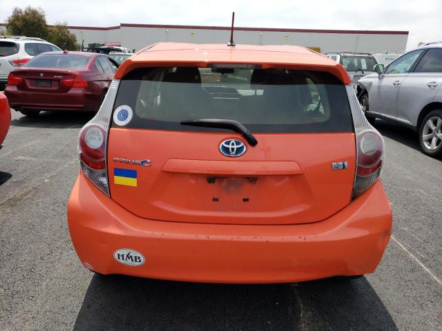 JTDKDTB35D1058319 - 2013 TOYOTA PRIUS C ORANGE photo 6