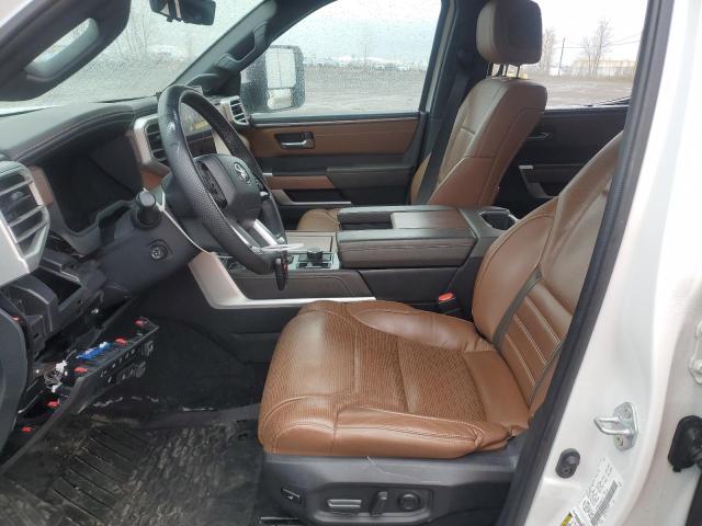 5TFMA5EC3NX009787 - 2022 TOYOTA TUNDRA CREWMAX PLATINUM WHITE photo 7