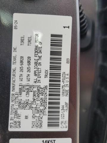 5TFMA5DB5SX247306 - 2025 TOYOTA TUNDRA CREWMAX PLATINUM GRAY photo 12