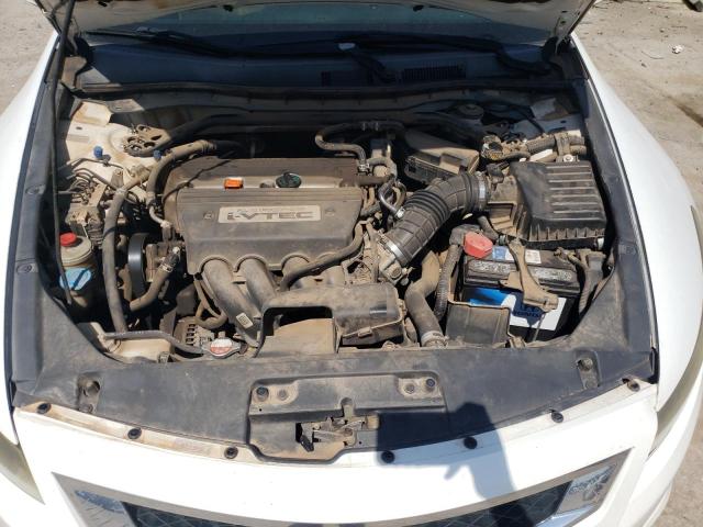 1HGCS12858A010840 - 2008 HONDA ACCORD EXL WHITE photo 11