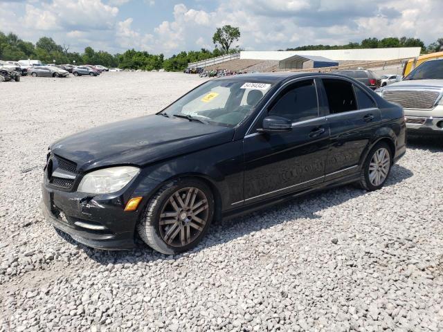 WDDGF5GB4BR143636 - 2011 MERCEDES-BENZ C 350 BLACK photo 1