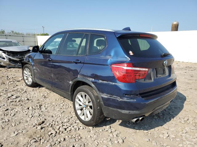 5UXWZ7C57G0R33287 - 2016 BMW X3 SDRIVE28I BLUE photo 2