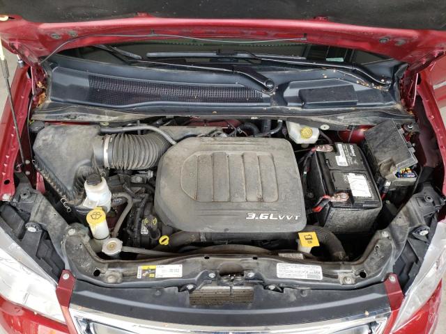 2C4RC1CGXDR643044 - 2013 CHRYSLER TOWN & COU TOURING L RED photo 12