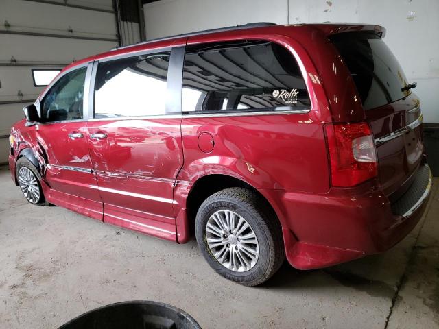 2C4RC1CGXDR643044 - 2013 CHRYSLER TOWN & COU TOURING L RED photo 2