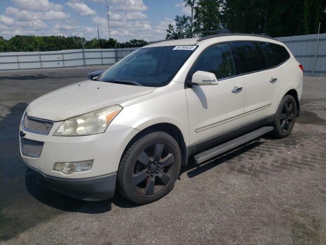 1GNKRLED0BJ124463 - 2011 CHEVROLET TRAVERSE LTZ WHITE photo 1