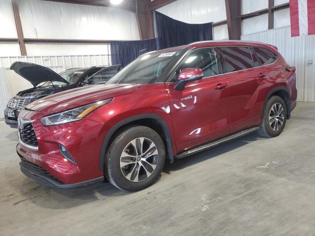 5TDGARAH4MS506860 - 2021 TOYOTA HIGHLANDER HYBRID XLE RED photo 1