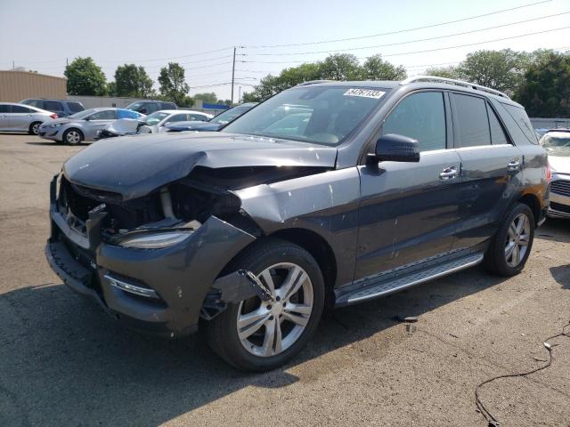 4JGDA5HB8EA330614 - 2014 MERCEDES-BENZ ML 350 4MATIC GRAY photo 1