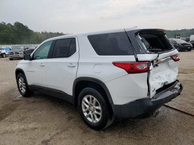 1GNERFKW2KJ160644 - 2019 CHEVROLET TRAVERSE LS WHITE photo 2