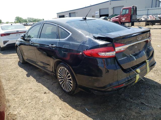 3FA6P0RU8JR246653 - 2018 FORD FUSION TITANIUM/PLATINUM HEV BLACK photo 2