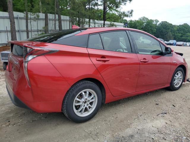 JTDKBRFU3J3604580 - 2018 TOYOTA PRIUS RED photo 3