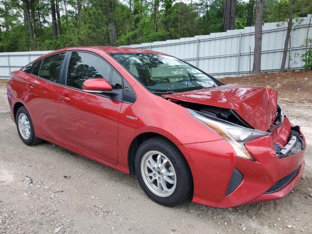 JTDKBRFU3J3604580 - 2018 TOYOTA PRIUS RED photo 4