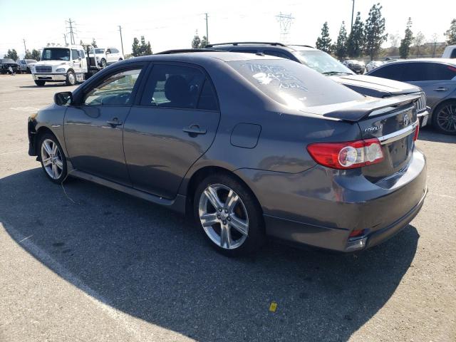 5YFBU4EE9DP084355 - 2013 TOYOTA COROLLA BASE GRAY photo 2