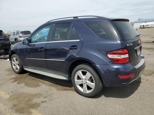 4JGBB8GB2AA574017 - 2010 MERCEDES-BENZ ML 350 4MATIC BLUE photo 2