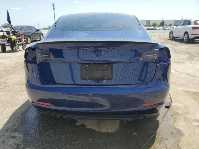 5YJ3E1EC6NF195604 - 2022 TESLA MODEL 3 BLUE photo 6